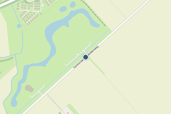 Politie-melding op Tienhonderdse Middenweg, Cadzand op 6 juni, kaart-overzicht