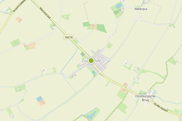 Ambulance-melding op Zuidzande op 6 juni, kaart-overzicht