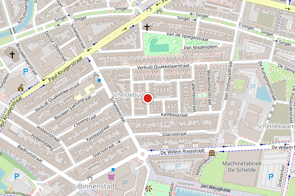Brandweer-melding op Lammensstraat, Vlissingen op 8 juni, kaart-overzicht