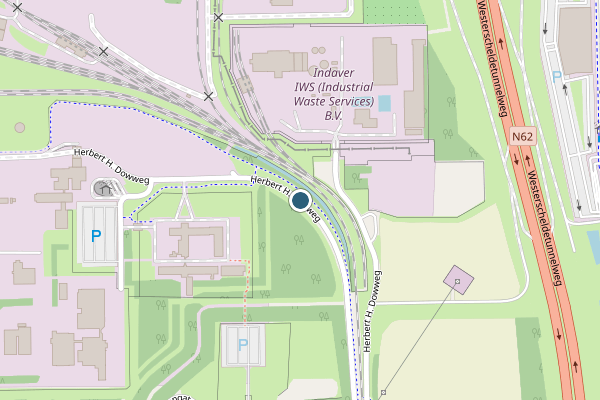 Politie-melding op Herbert H. Dowweg, Hoek op 9 juni, kaart-overzicht