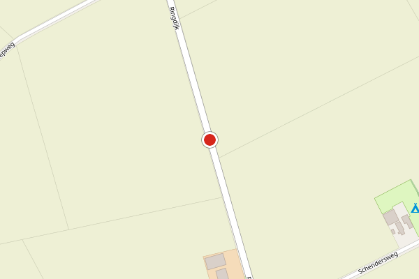 Brandweer-melding op Ringdijk, Scharendijke op 9 juni, kaart-overzicht
