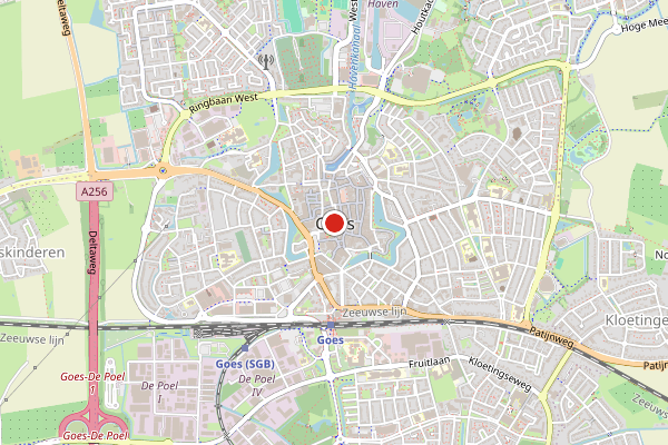 Brandweer-melding op Westhavendijk, Goes op 10 juni, kaart-overzicht