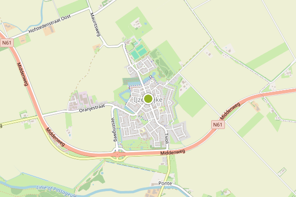 Ambulance-melding op IJzendijke op 10 juni, kaart-overzicht
