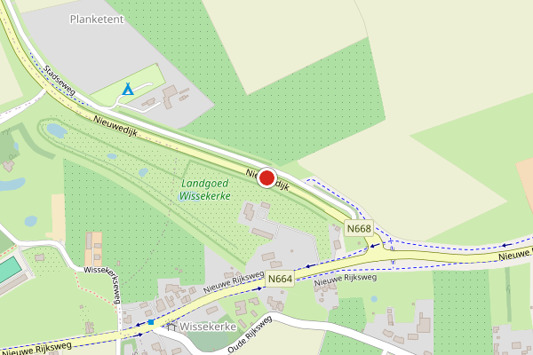 Brandweer-melding op Nieuwedijk, 's-Heer Hendrikskinderen op 11 juni, kaart-overzicht
