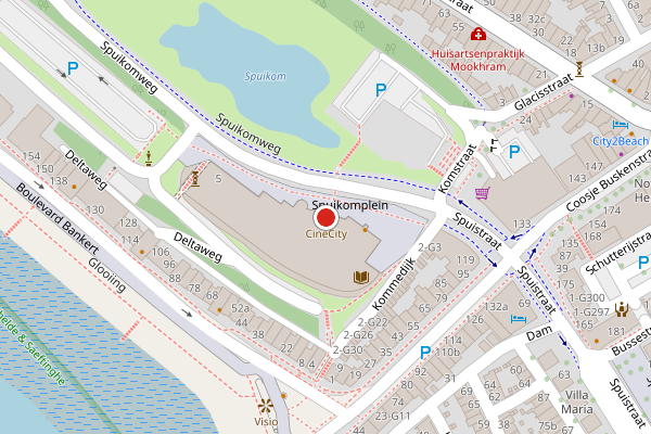 Brandweer-melding op Spuikomweg, Vlissingen op 12 juni, kaart-overzicht