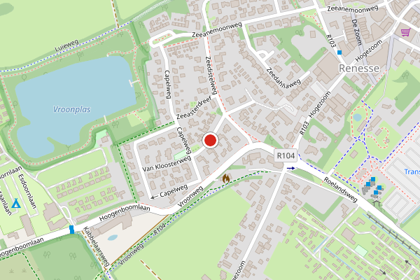 Brandweer-melding op van Kloosterweg, Renesse op 13 juni, kaart-overzicht
