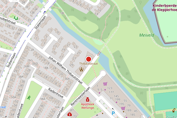 Brandweer-melding op Johan Wilhem Thibautstraat, Middelburg op 15 juni, kaart-overzicht
