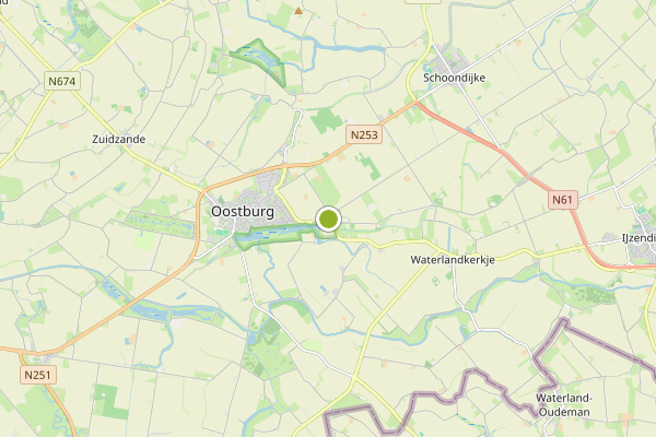Ambulance-melding op Sluis op 15 juni, kaart-overzicht