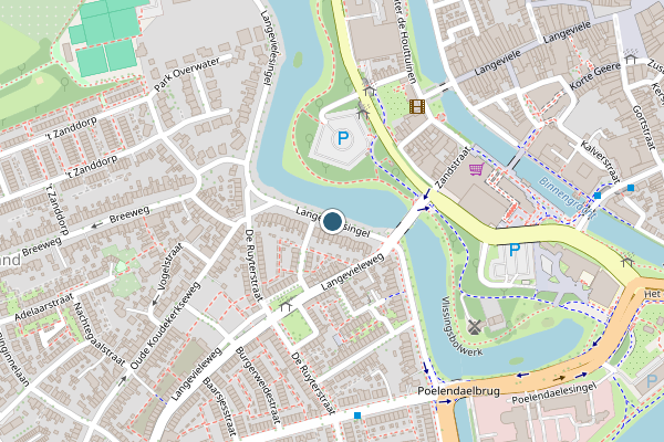 Politie-melding op Langevielesingel, Middelburg op 16 juni, kaart-overzicht