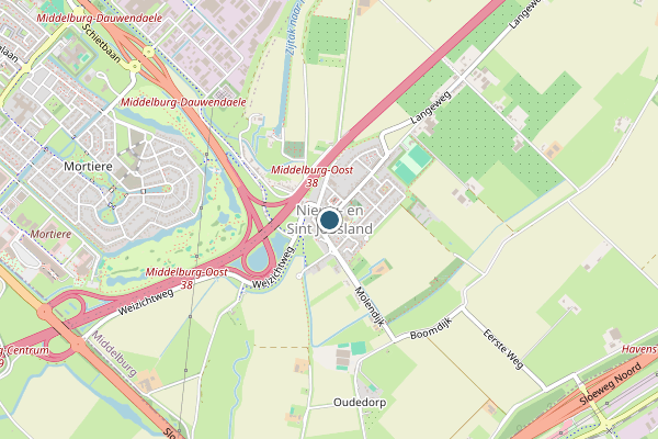 Politie-melding op Nieuw- en Sint Joosland op 18 juni, kaart-overzicht