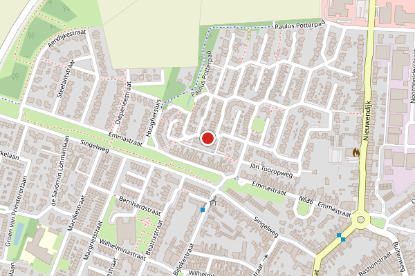 Brandweer-melding op Vincent van Goghstraat, Axel op 19 juni, kaart-overzicht
