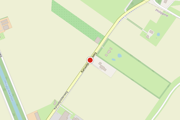 Brandweer-melding op Kanaalpolderweg, Philippine op 19 juni, kaart-overzicht