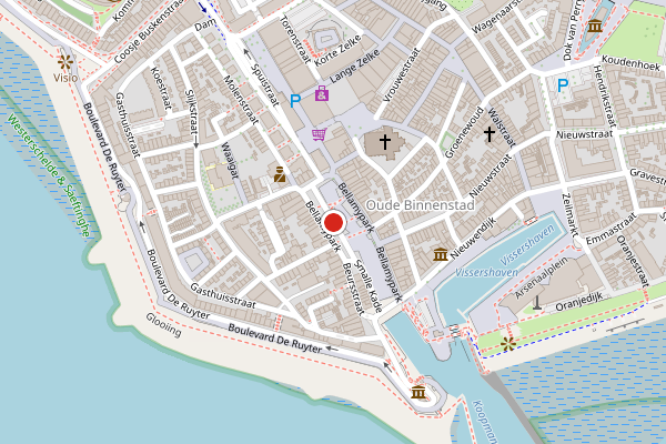 Brandweer-melding op Bellamypark, Vlissingen op 19 juni, kaart-overzicht