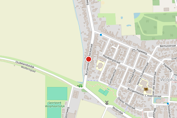 Brandweer-melding op Burgemeester Hackstraat, Wolphaartsdijk op 20 juni, kaart-overzicht
