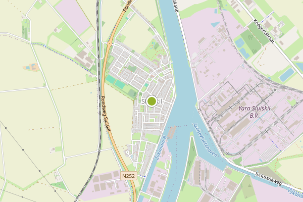 Ambulance-melding op Sluiskil op 21 juni, kaart-overzicht