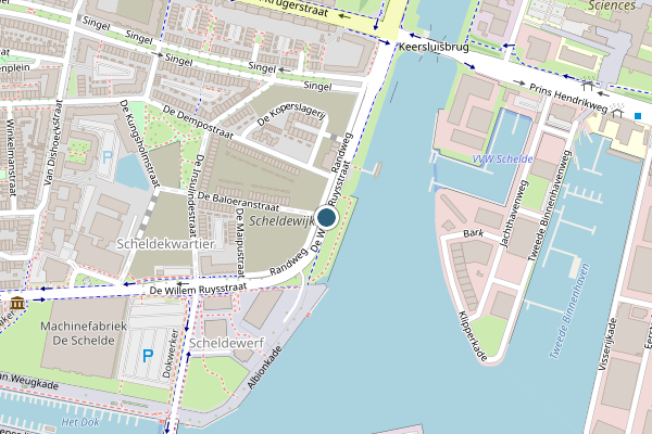 Politie-melding op De Willem Ruysstraat, Vlissingen op 20 juni, kaart-overzicht