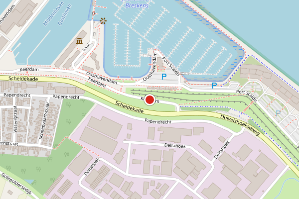 Brandweer-melding op Keerdam, Breskens op 22 juni, kaart-overzicht