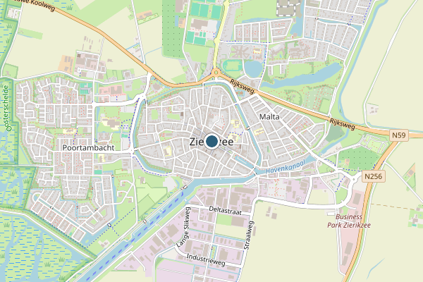 Politie-melding op Zierikzee op 22 juni, kaart-overzicht