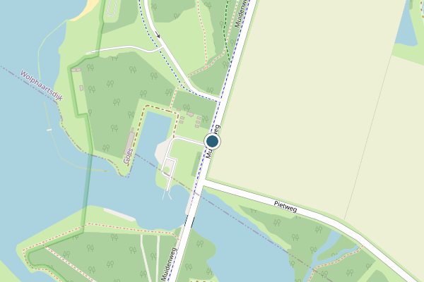 Politie-melding op Muidenweg, Wolphaartsdijk op 24 juni, kaart-overzicht