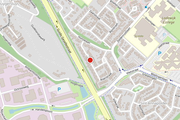 Brandweer-melding op Vechtstraat, Terneuzen op 25 juni, kaart-overzicht