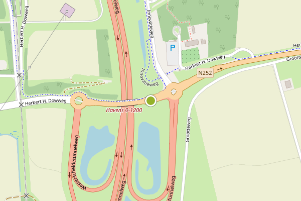 Ambulance-melding op Herbert H. Dowweg, Hoek op 26 juni, kaart-overzicht
