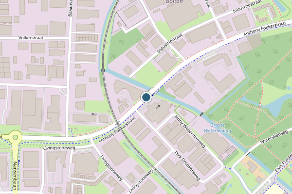 Politie-melding op Anthony Fokkerstraat, Goes op 26 juni, kaart-overzicht