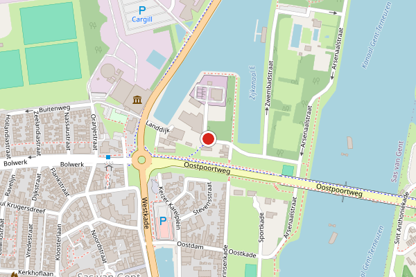 Brandweer-melding op Pottenbakkerstraat, Sas van Gent op 26 juni, kaart-overzicht