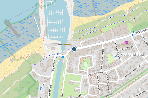 Politie-melding op Boulevard de Wielingen, Cadzand op 27 juni, kaart-overzicht